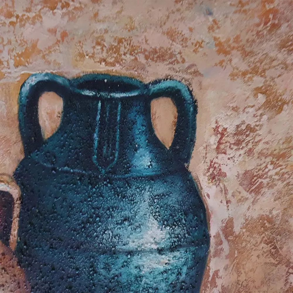 Cuadro Bodegón Ánforas 60x50 cm