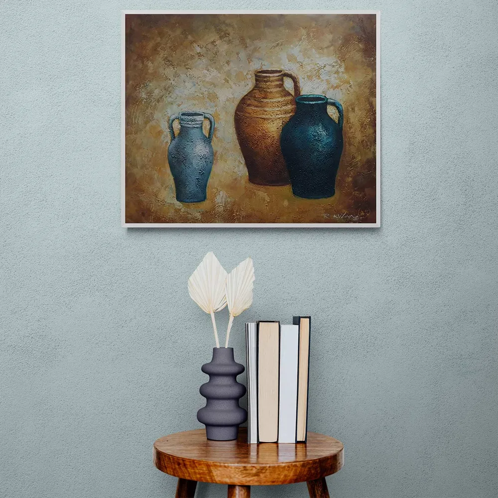 Cuadro Bodegón Ánforas III 60x60 cm