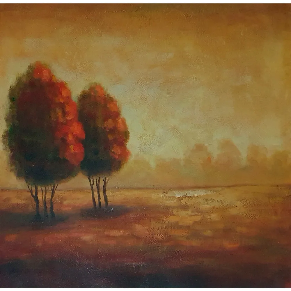 Cuadro Dos Árboles 80x80 cm