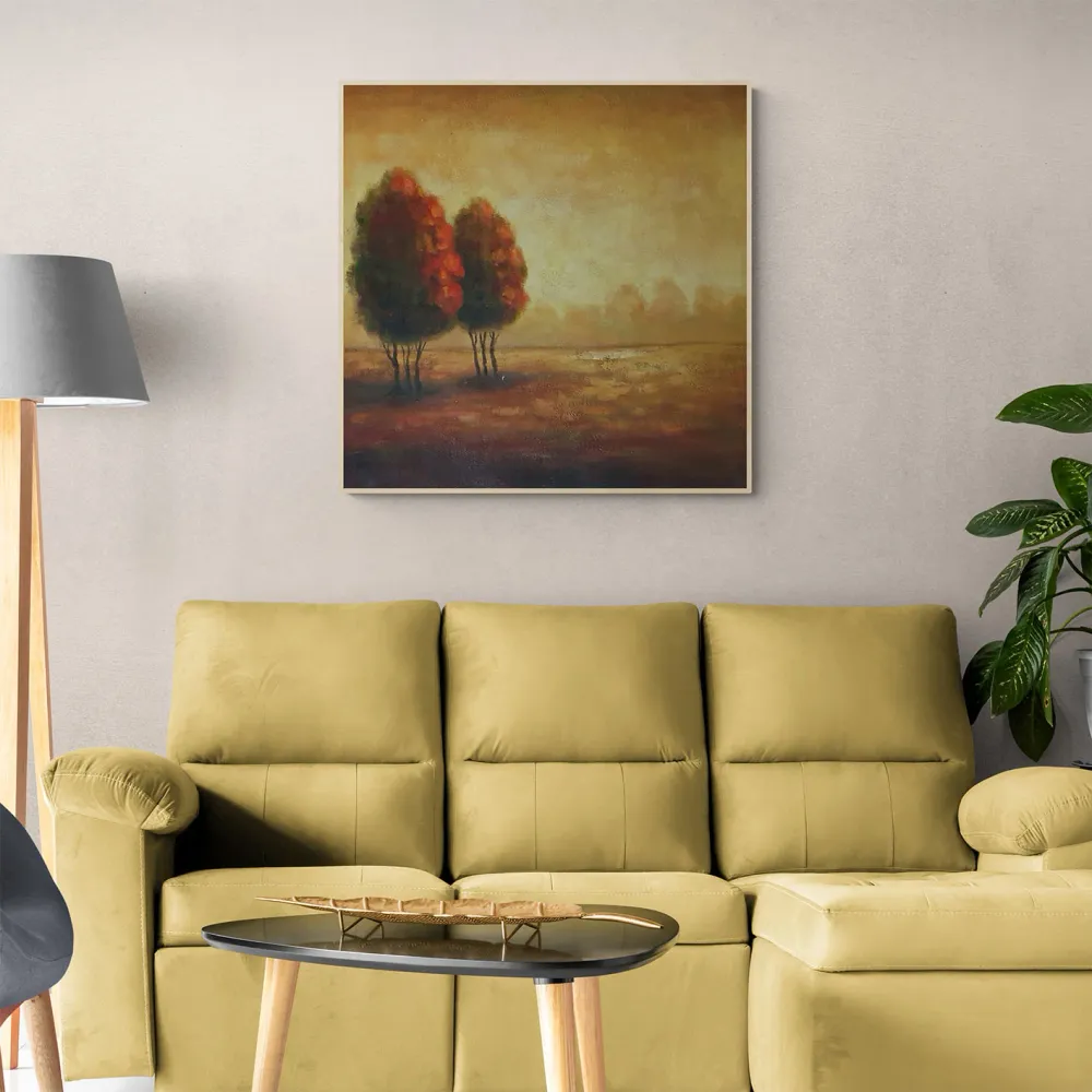 Cuadro Dos Árboles 80x80 cm