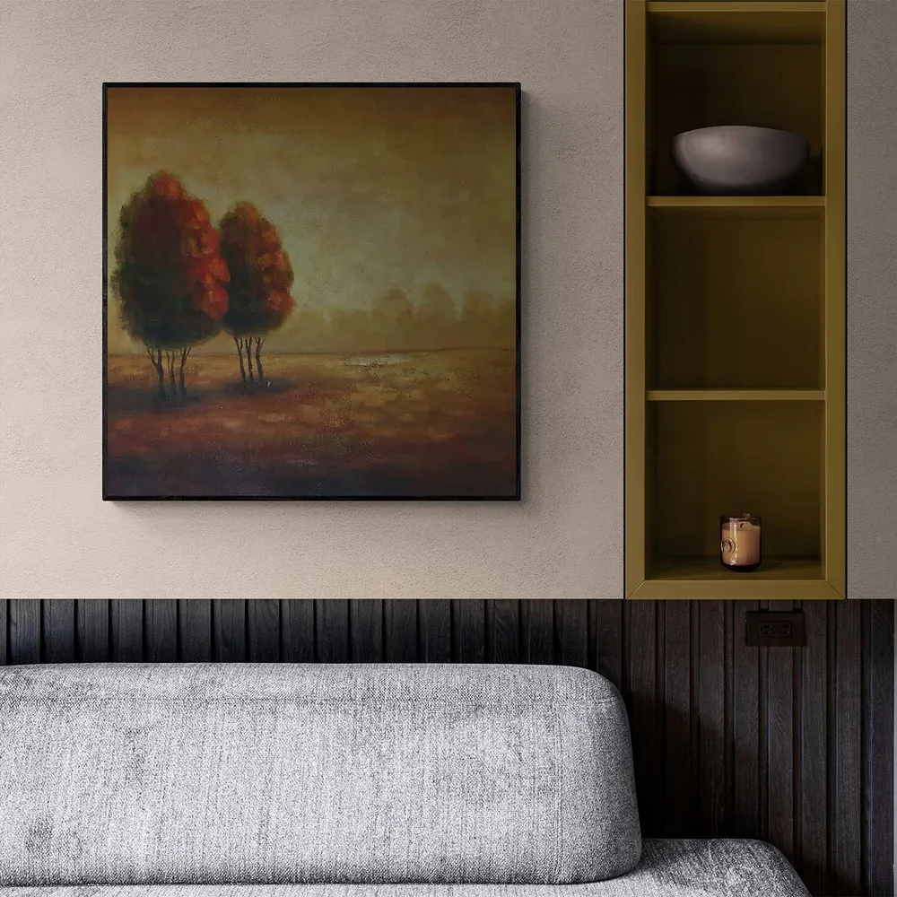 Cuadro Dos Árboles 80x80 cm