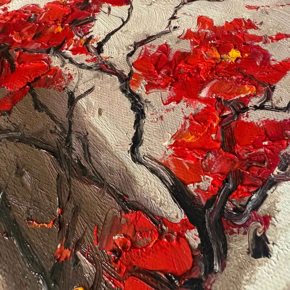 Cuadro al Óleo Fachada con Buganvilias 82x102 cm