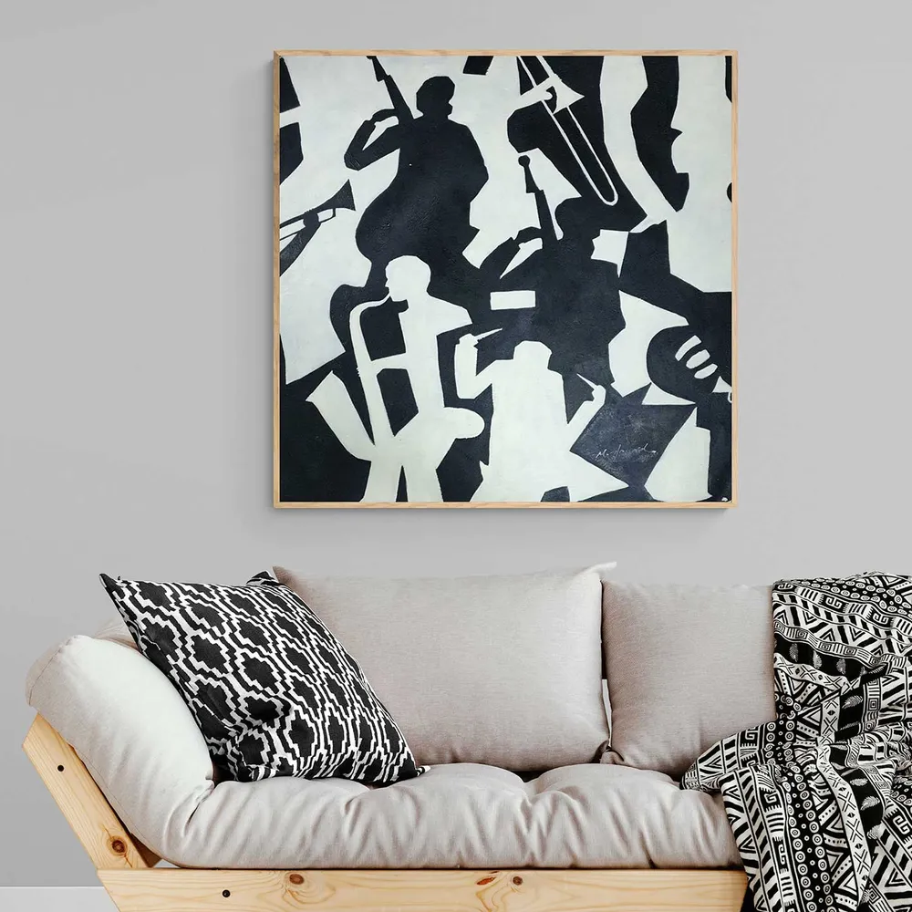 Cuadro Músicos Lados 80x80 cm