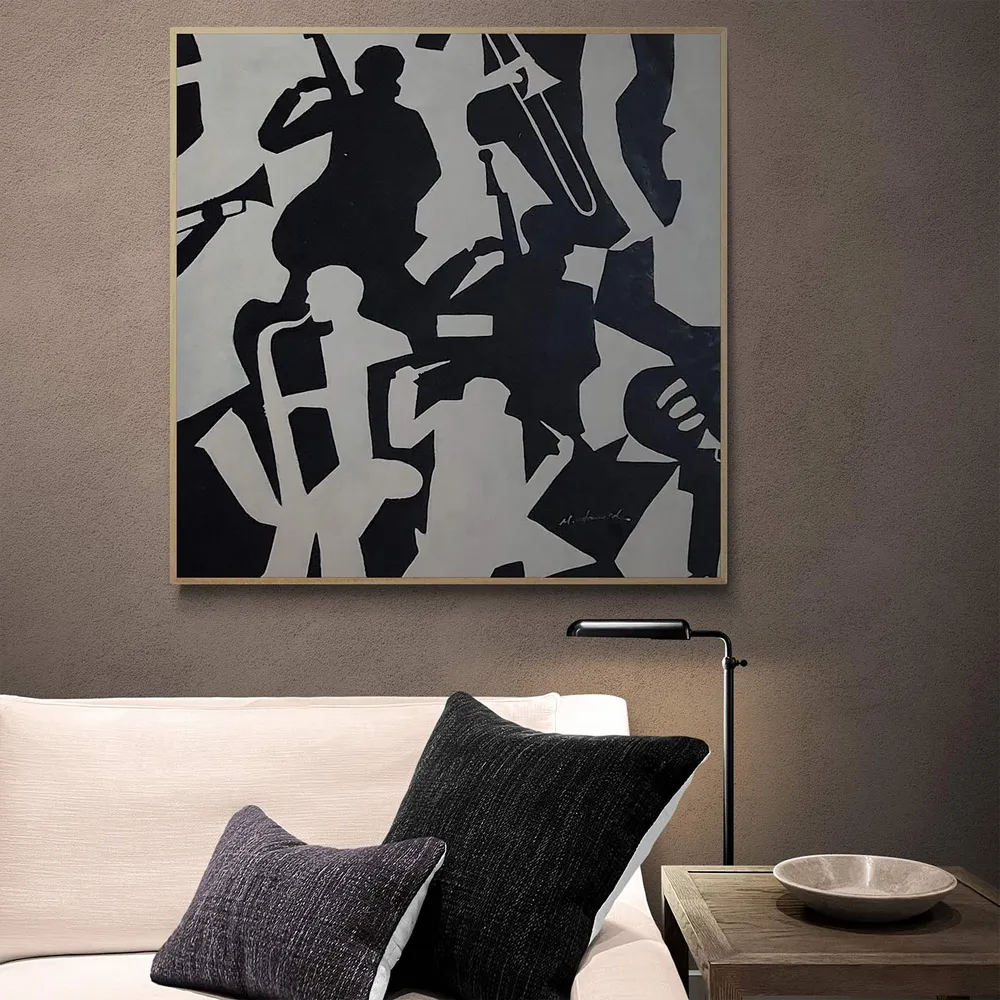 Cuadro Músicos Lados 80x80 cm