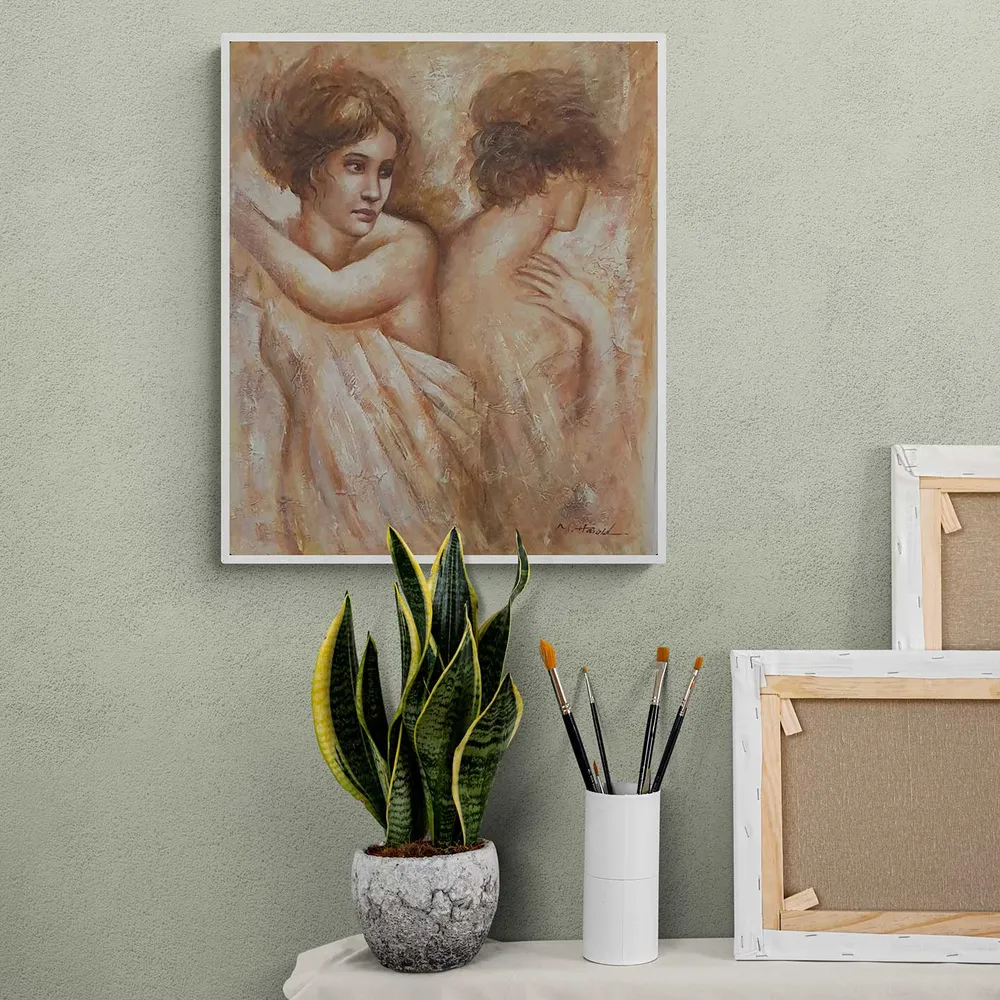 Cuadro Mujeres Sábanas 50x60 cm