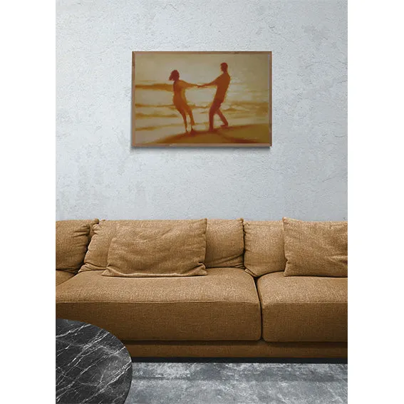 Cuadro Pareja Playa 90x60 cm