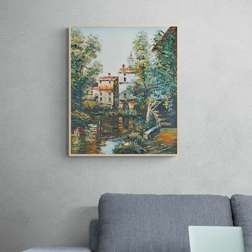 Cuadro Pueblos Naturaleza 50x60 cm
