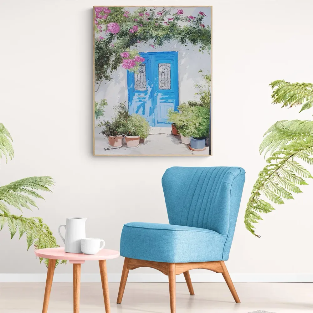 Cuadro Puerta Buganvilla 82x102 cm