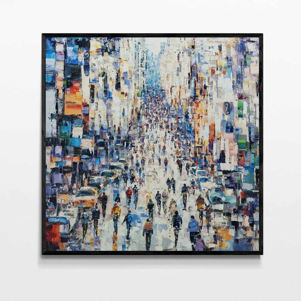 Cuadro Reflejos Urbanos 102x102 cm