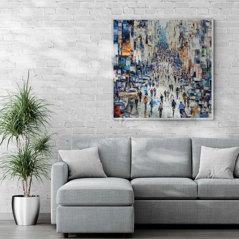 Cuadro Reflejos Urbanos 102x102 cm