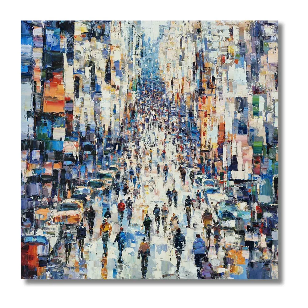 Cuadro Reflejos Urbanos 102x102 cm