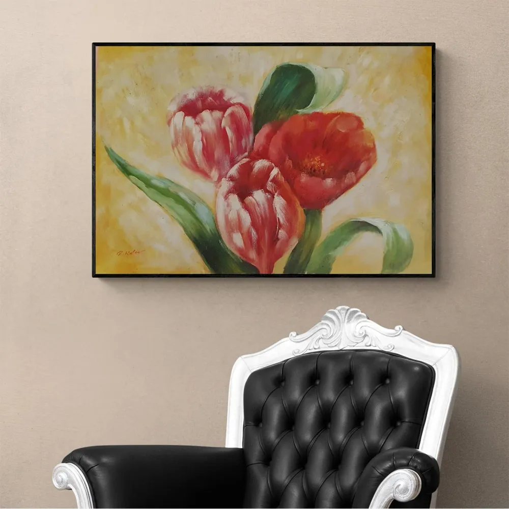 Cuadro Tulipanes Decor 90x60 cm