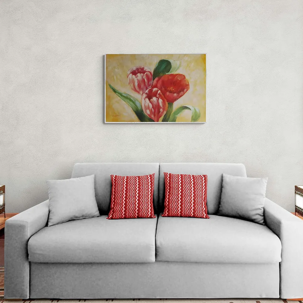 Cuadro Tulipanes Decor 90x60 cm