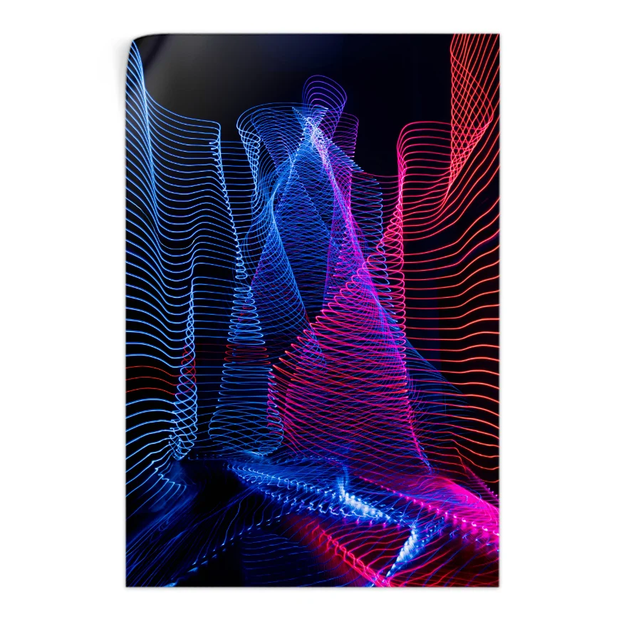 Curvas y Luces Poster