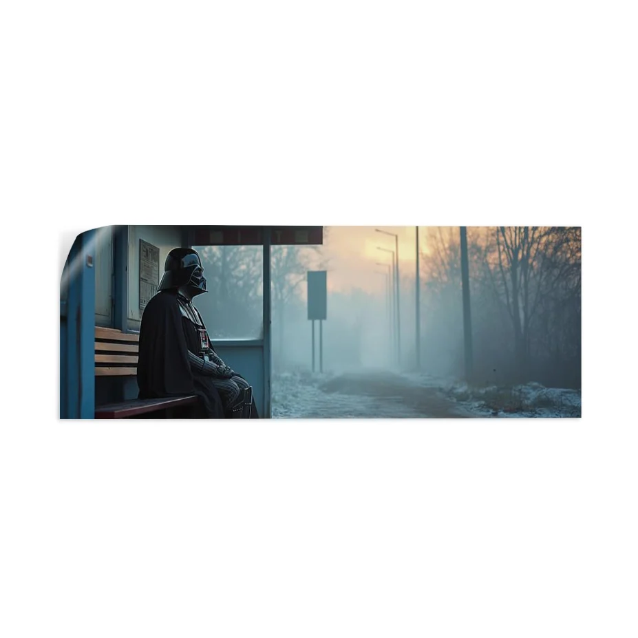 Darth Vader Sentado Banca Camino Poster