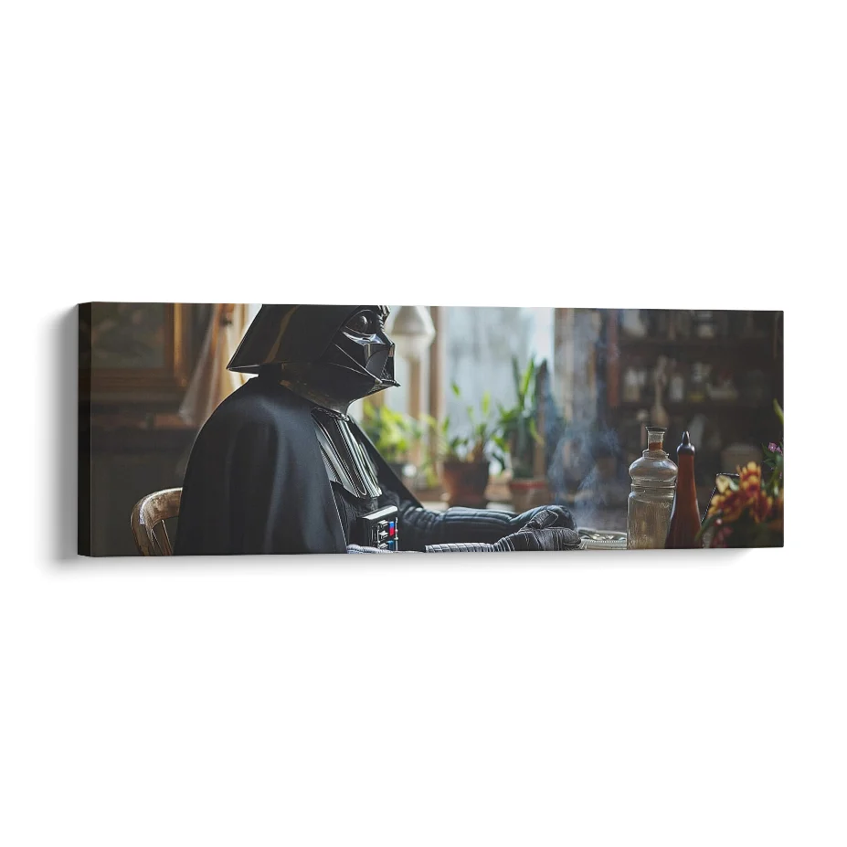 Darth Vader Sentado en Casa Poster