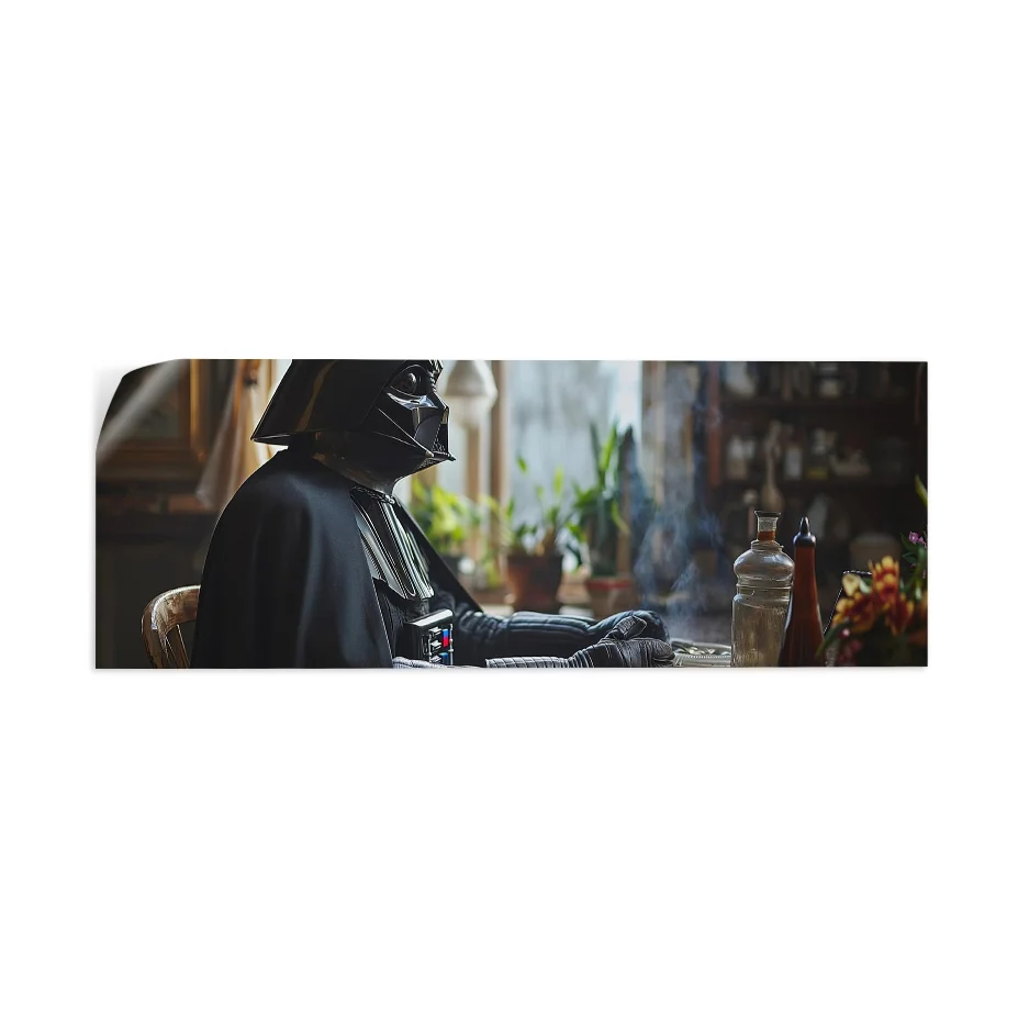 Darth Vader Sentado en Casa Poster