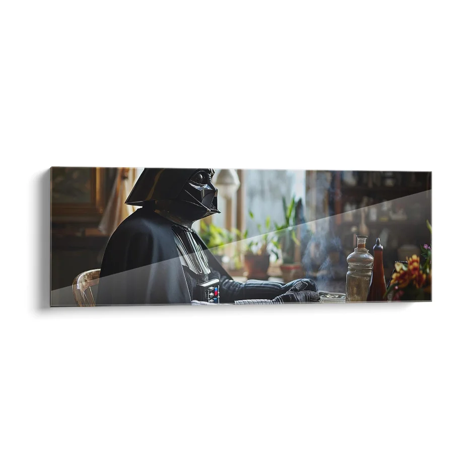 Darth Vader Sentado en Casa Poster