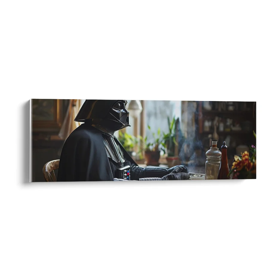 Darth Vader Sentado en Casa Poster