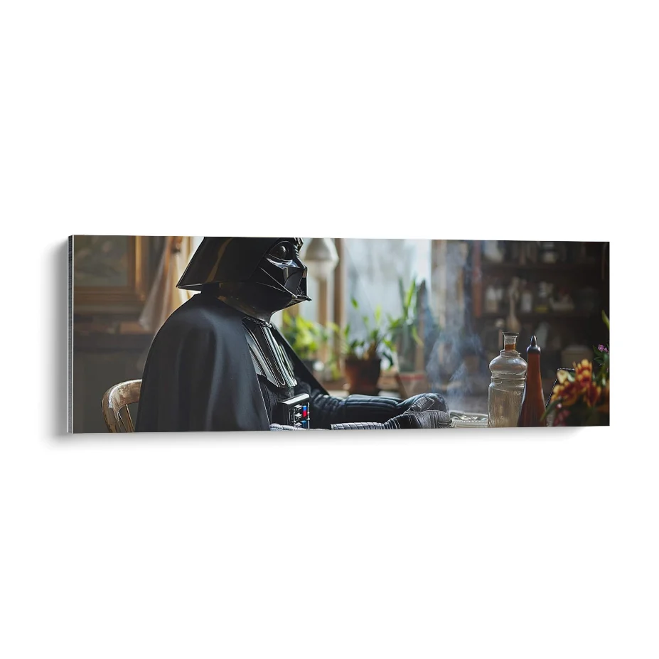 Darth Vader Sentado en Casa Poster