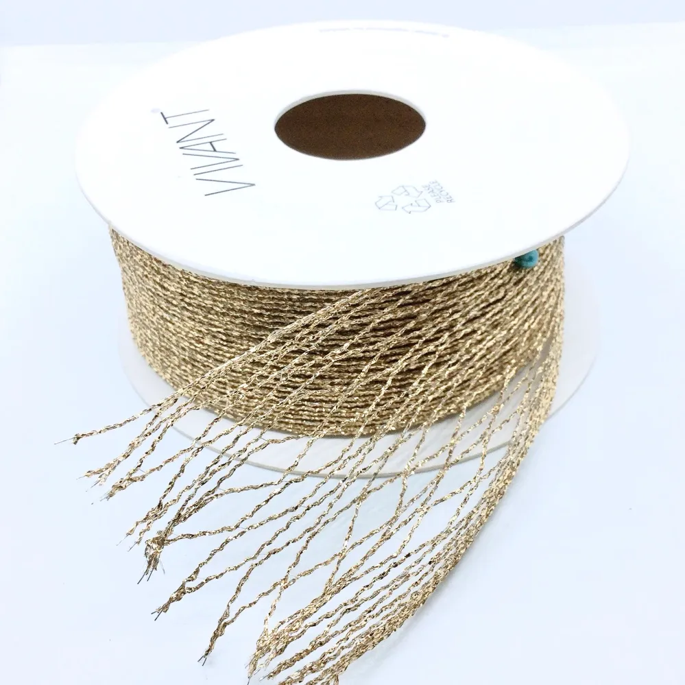 Cinta Navidad Malla Extensible Oro Dayka Trade