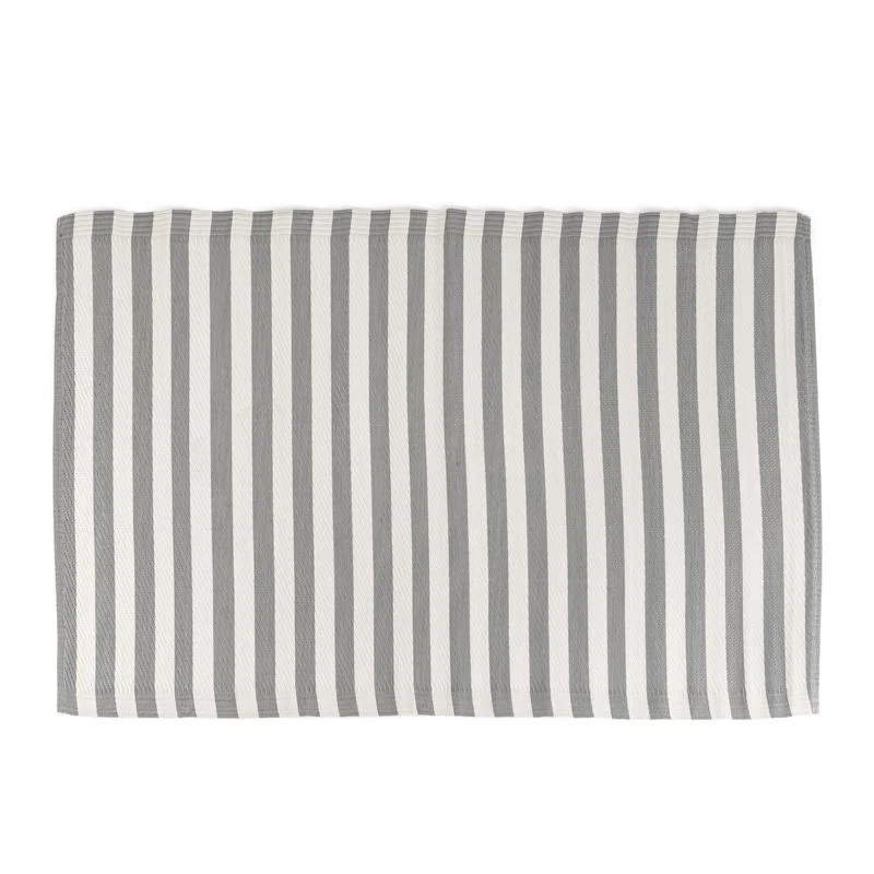 ALFOMBRA PP 90X150 RAYAS GRIS DCASA