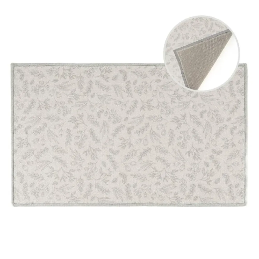 ALFOMBRA COCINA 70X43 HOJAS DCASA
