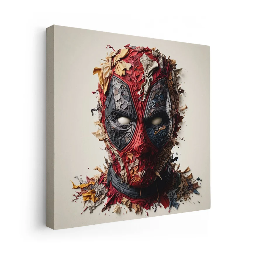 DeadPool Hojas Tela Colores Poster
