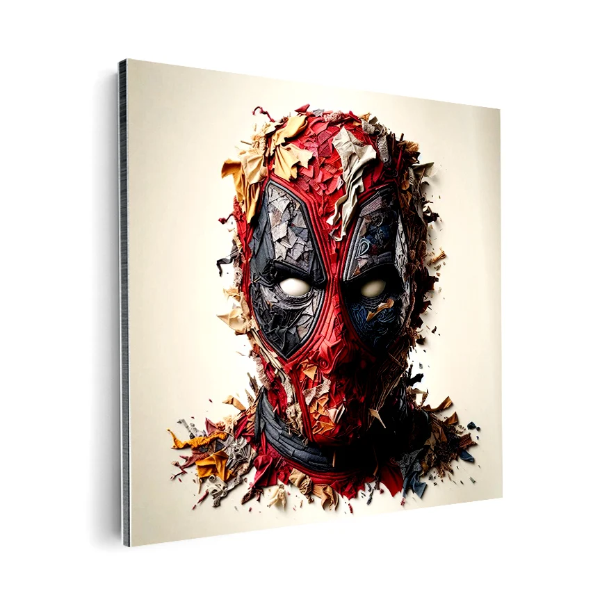 DeadPool Hojas Tela Colores Poster