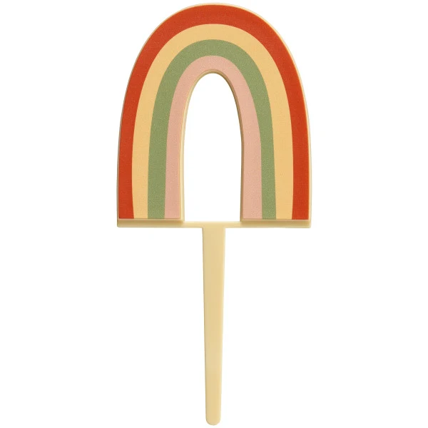 Layon vertical del arco iris retro Boho DecoPac