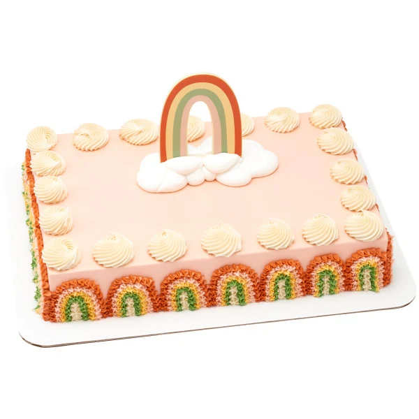Layon vertical del arco iris retro Boho DecoPac