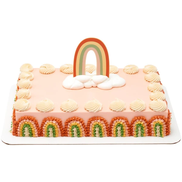 Layon vertical del arco iris retro Boho DecoPac