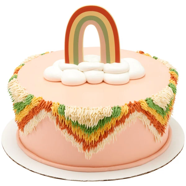 Layon vertical del arco iris retro Boho DecoPac