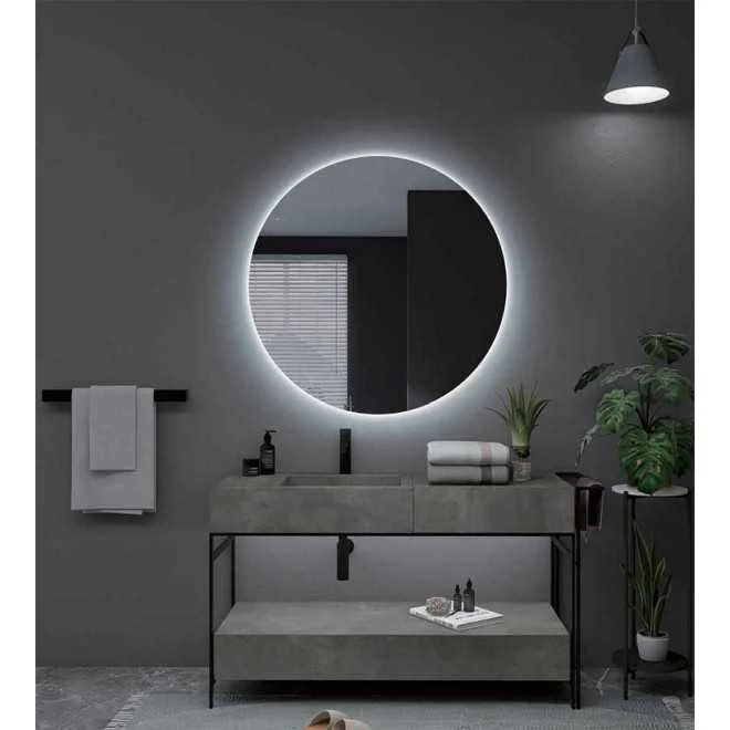 Espejo Redondo Llanquihue luz led 60 Decopeltre