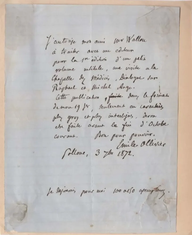 Emile Ollivier Autograph default