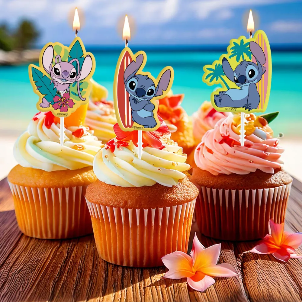VELAS TARTA CUMPLEAÑOS STITCH Dekora