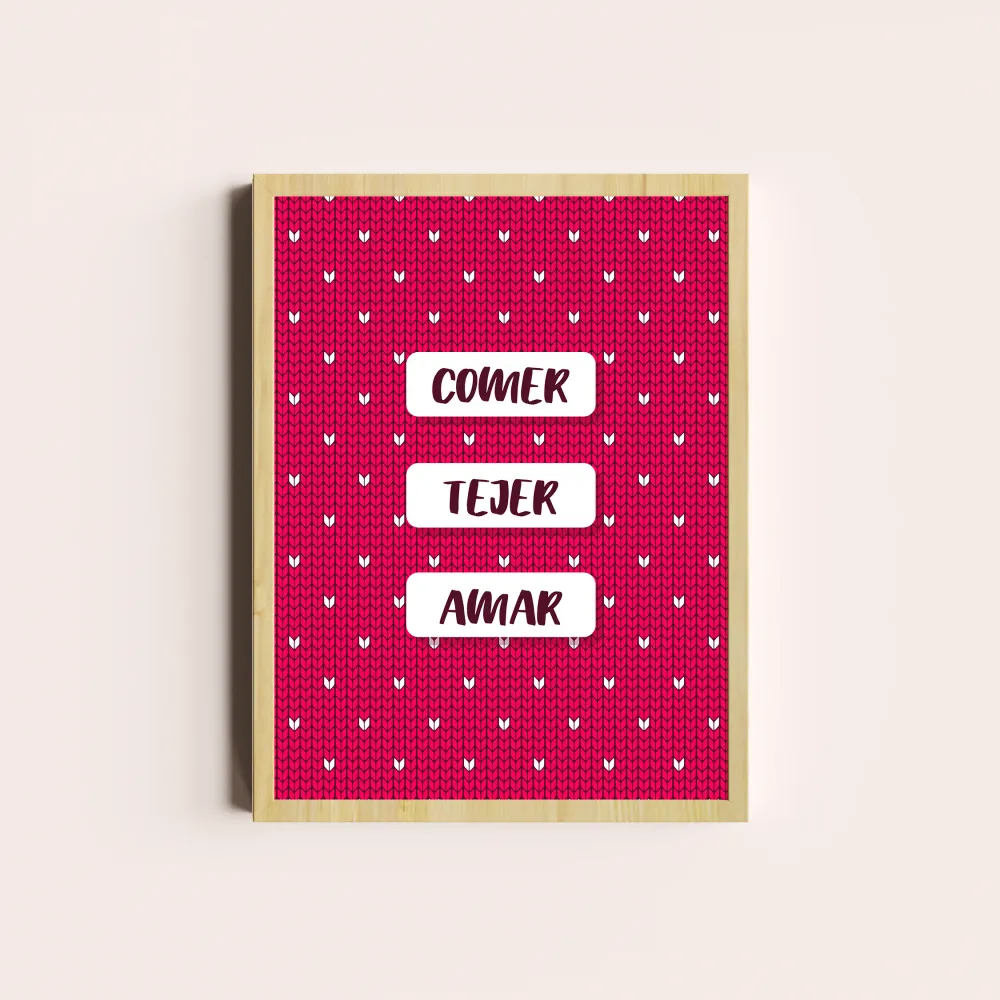 Comer, tejer, amar Depto Textil