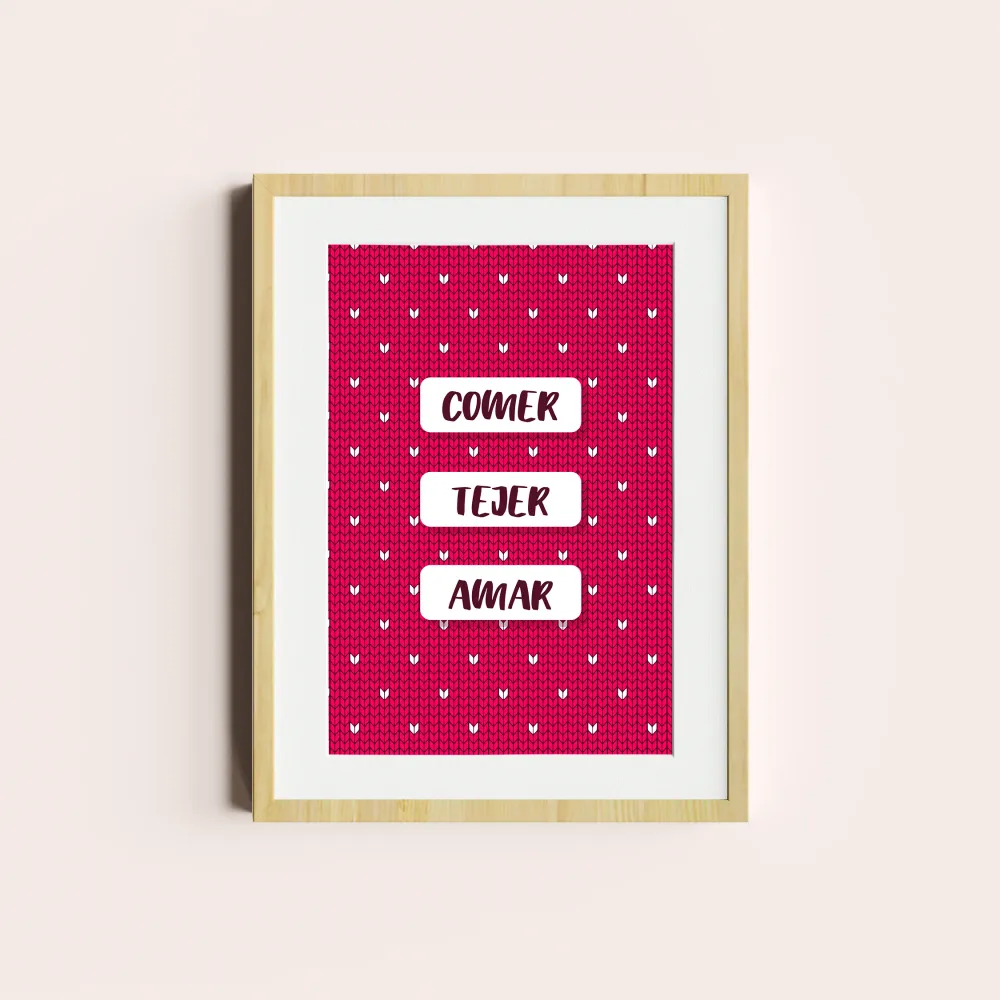 Comer, tejer, amar Depto Textil