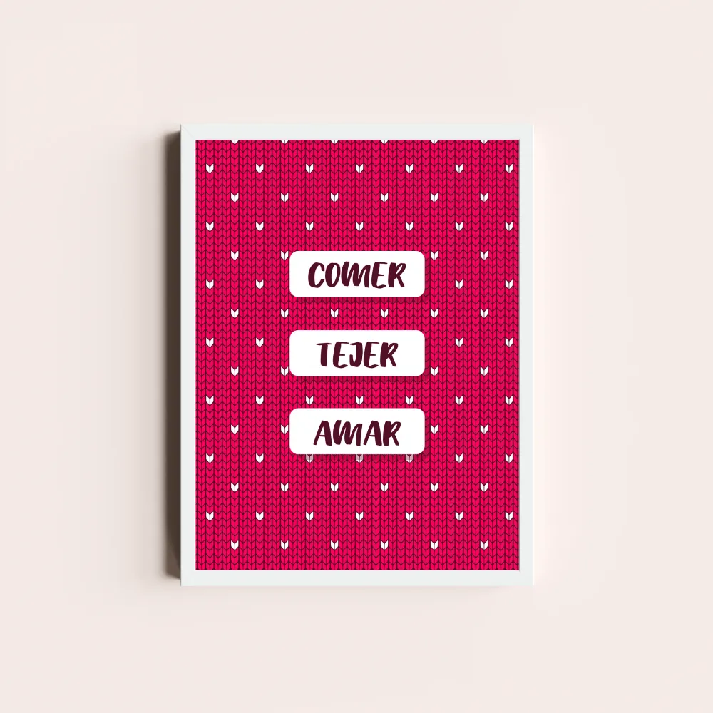 Comer, tejer, amar Depto Textil
