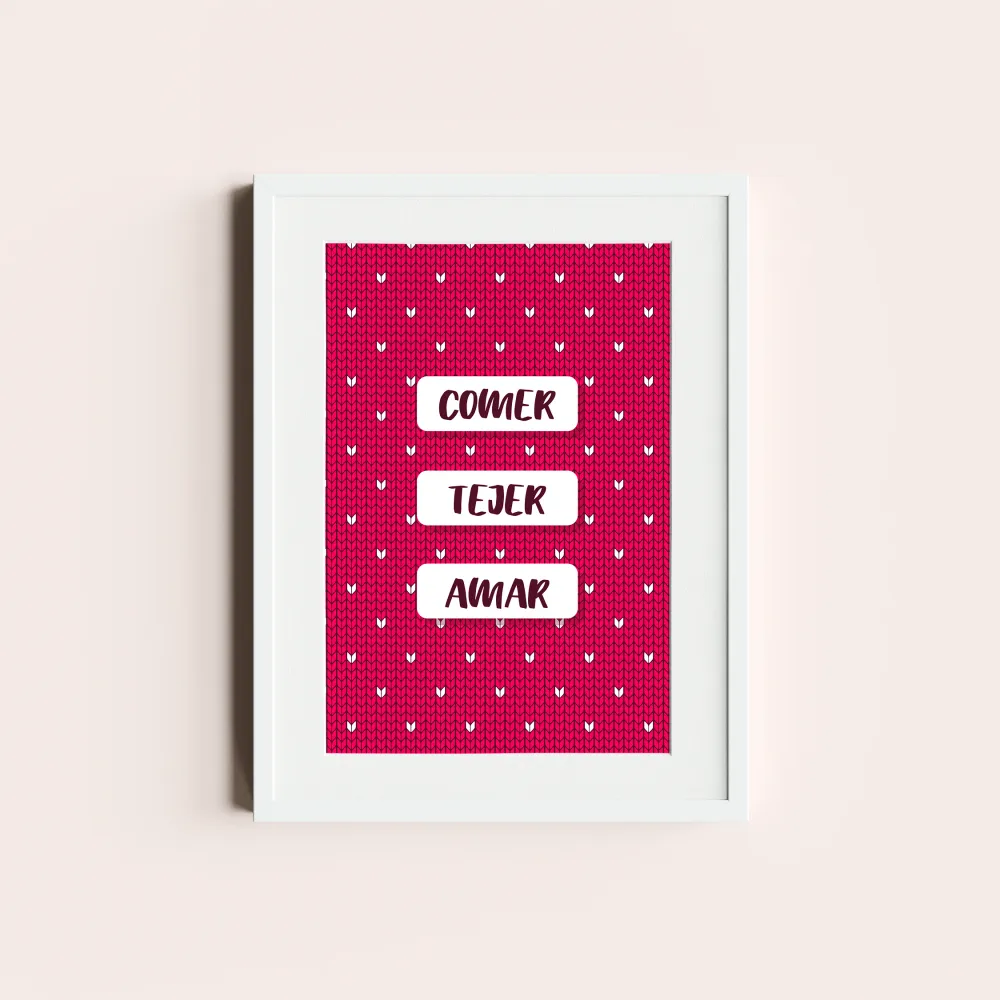 Comer, tejer, amar Depto Textil