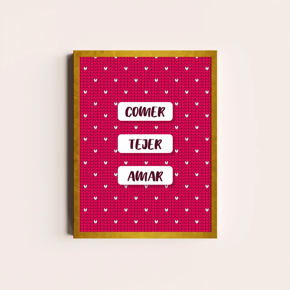 Comer, tejer, amar Depto Textil