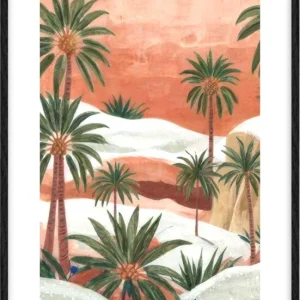 Palms on snow Desert Vista