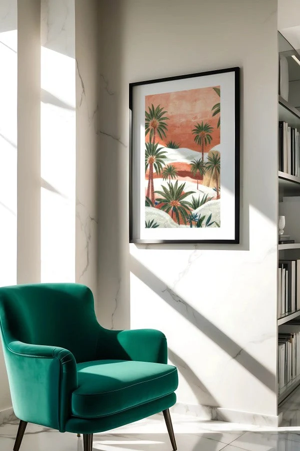Palms on snow Desert Vista