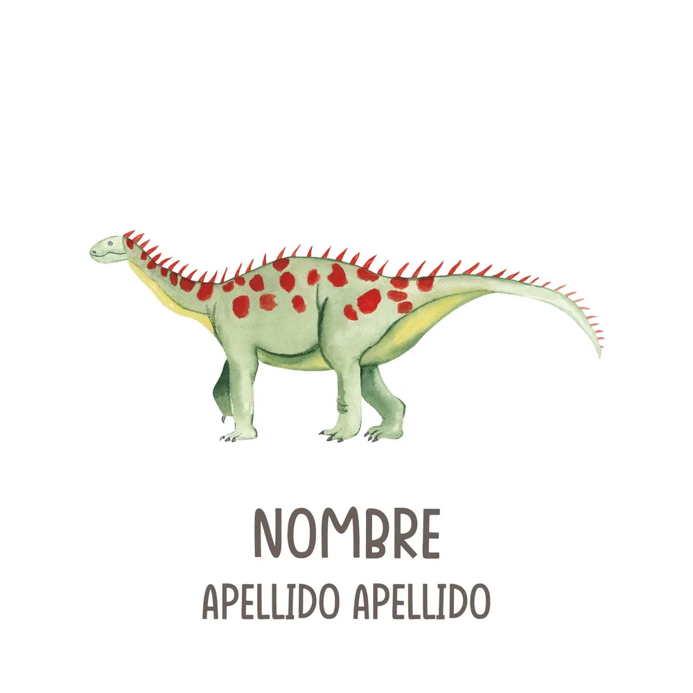 Dinosaurios acuarela