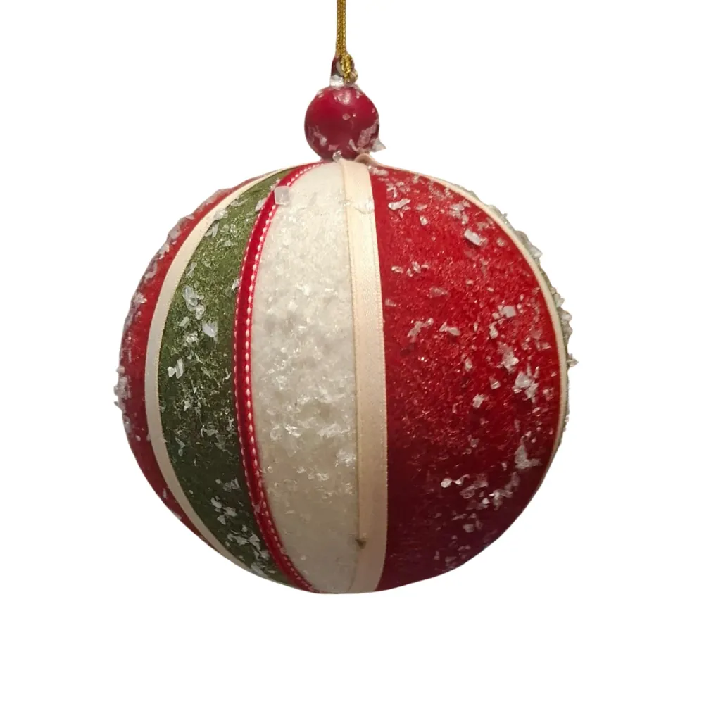 ESFERA ROJO VERDE DE 15 CM DIRECT EXPORT