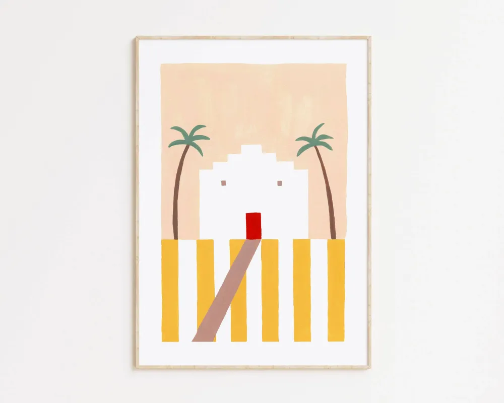 Portuguese House II Print: A4 Dopamine Concept Store