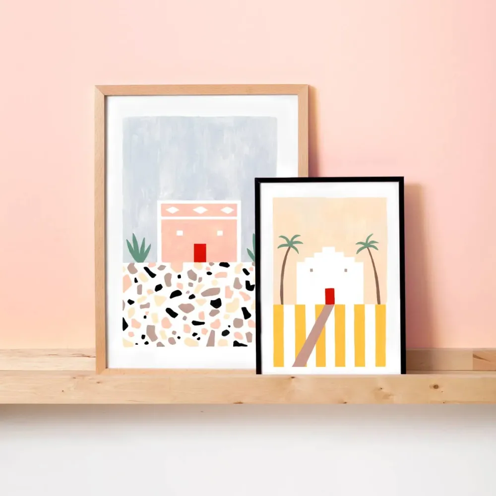 Portuguese House II Print: A4 Dopamine Concept Store