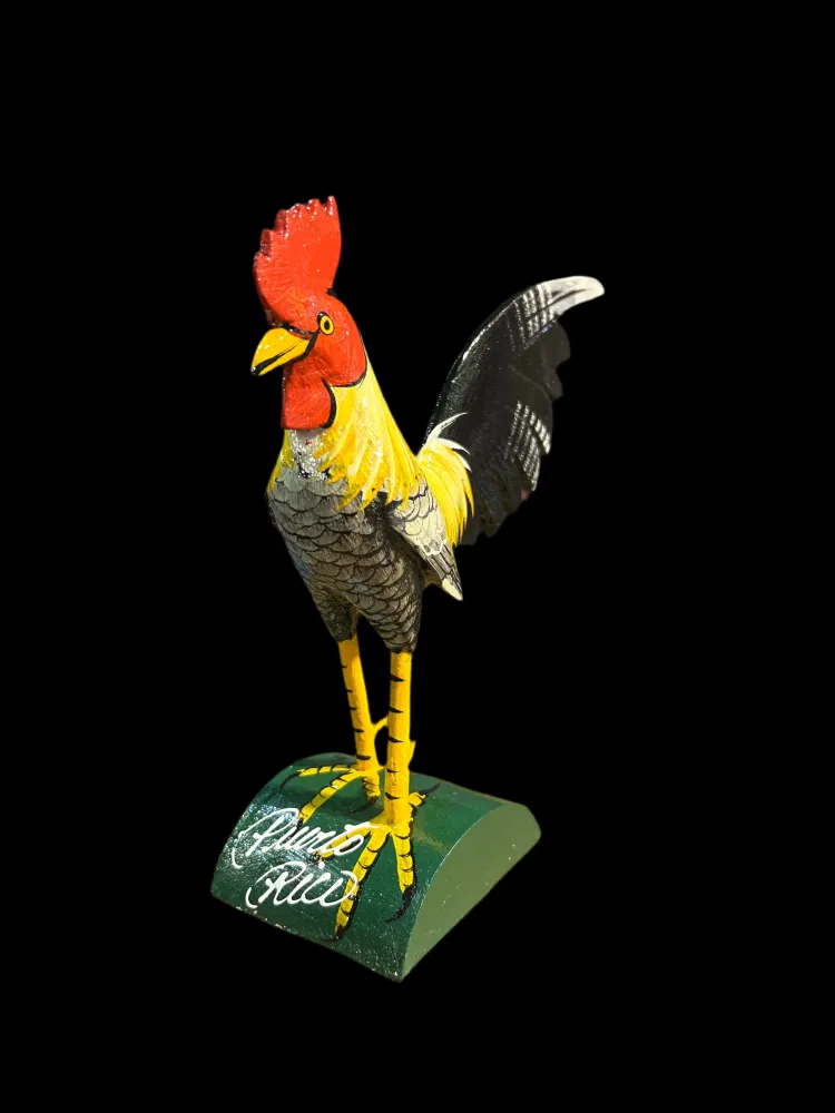 8” GALLO ARTESANAL EN MADERA Dream Team Collectibles