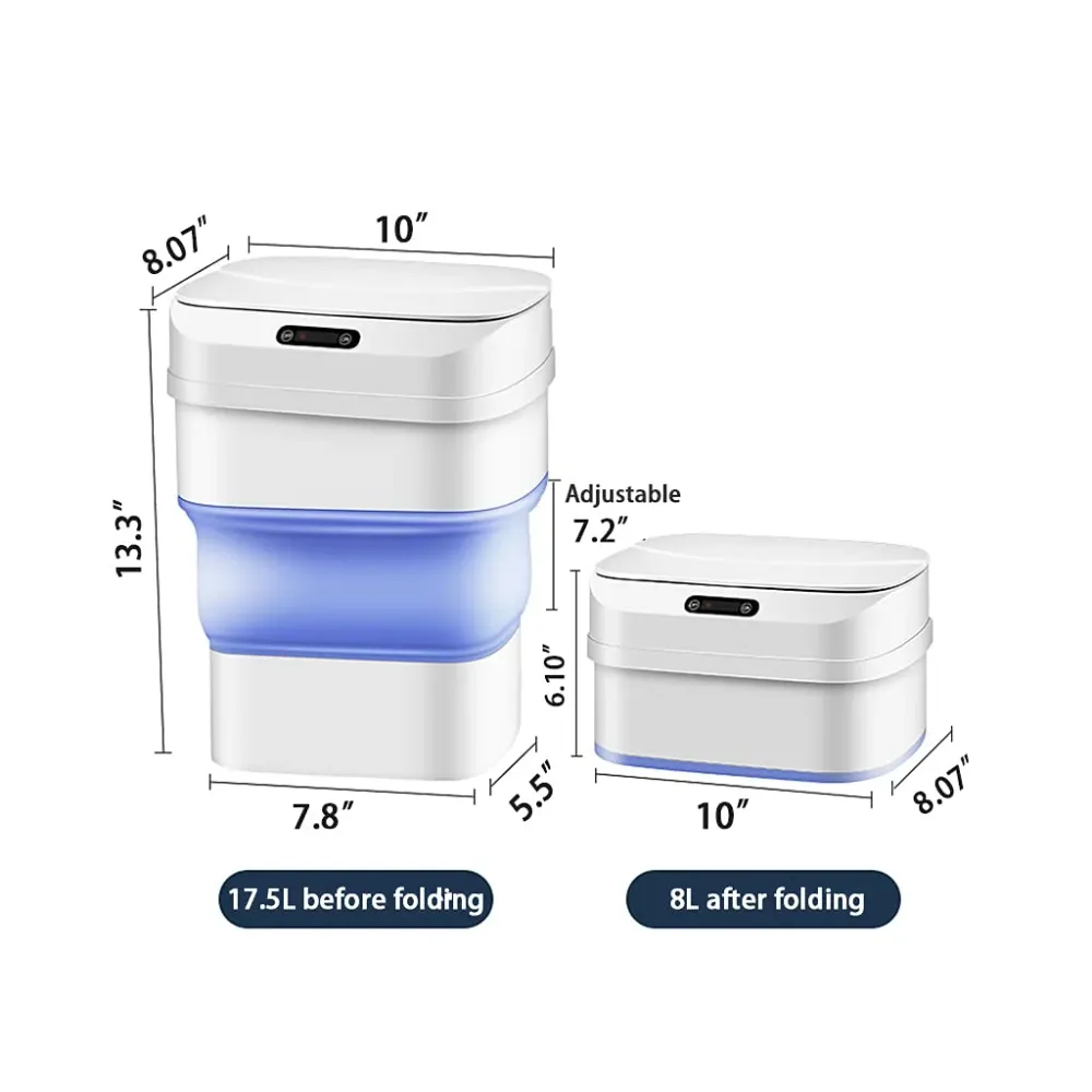 Cubo de Basura Inteligente Waste Fold - Azul Dropi PRO