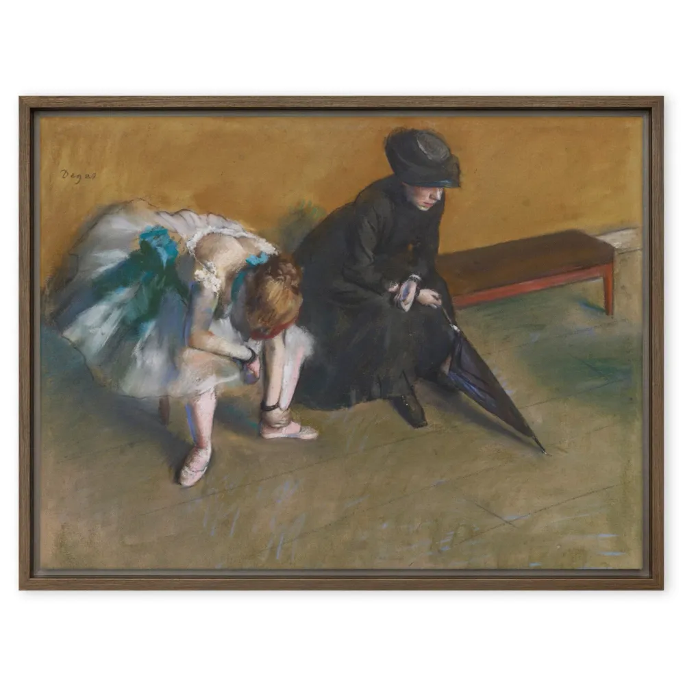 Lienzo - Edgar Degas, Esperando